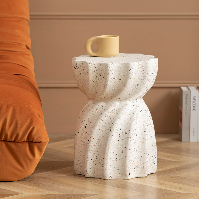 Cream Breeze Round Side Table