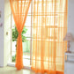 Solid Color Glass Mesh Curtains Transparent Color Ready-made Curtain